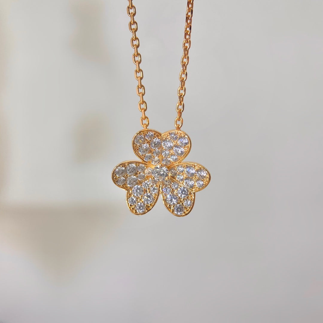 [Resenly Jewelry]FLOWER DIAMOND NECKLACE