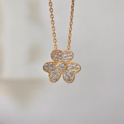 [Resenly Jewelry]FLOWER DIAMOND NECKLACE