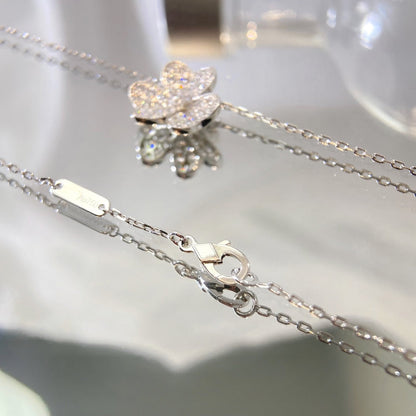 [Resenly Jewelry]FLOWER DIAMOND NECKLACE