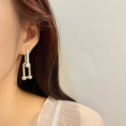 [Resenly Jewelry]HARDWEAR DROP DIAMONDS EARRINGS