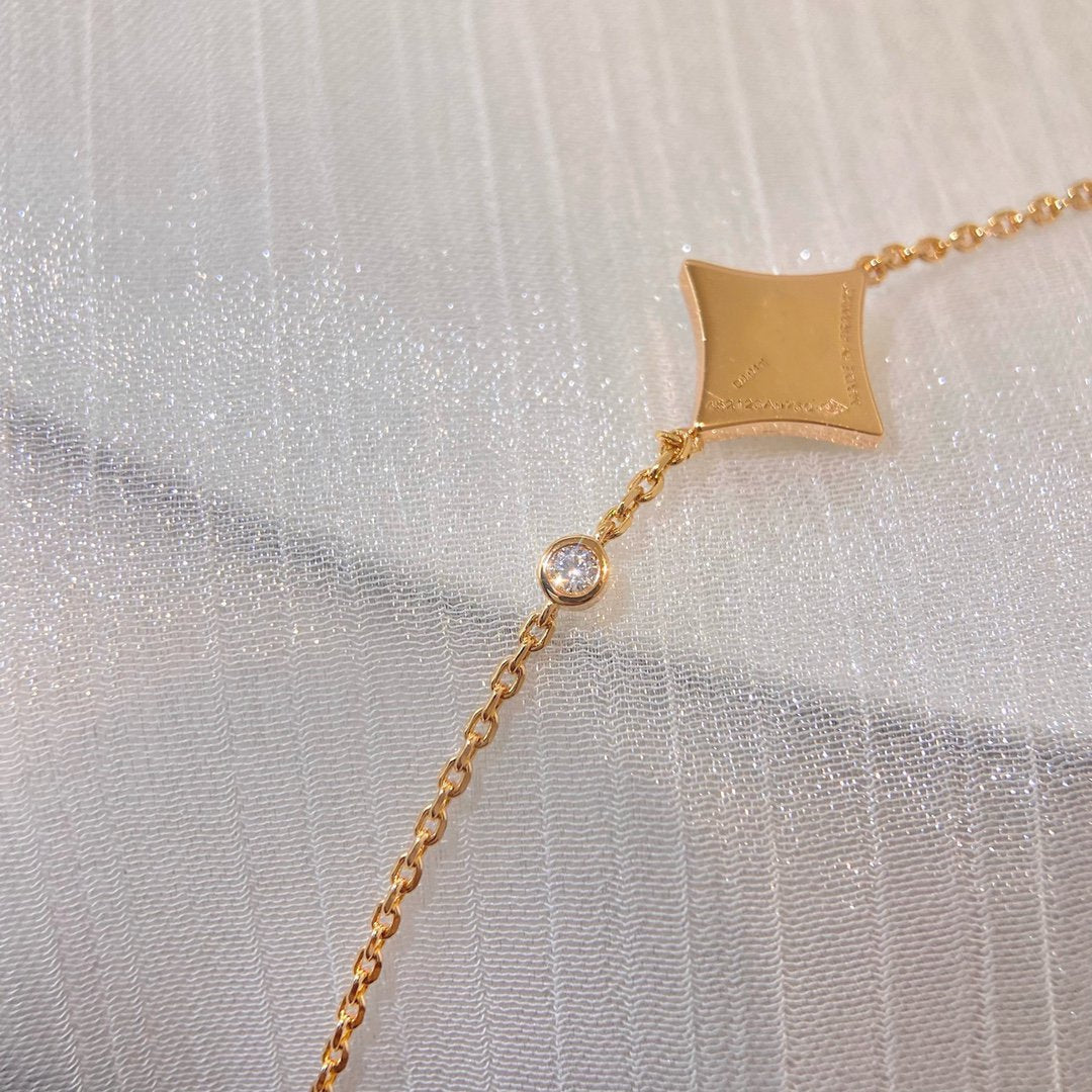 [Resenly Jewelry]COLOR STAR PINK GOLD DIAMOND BRACELET