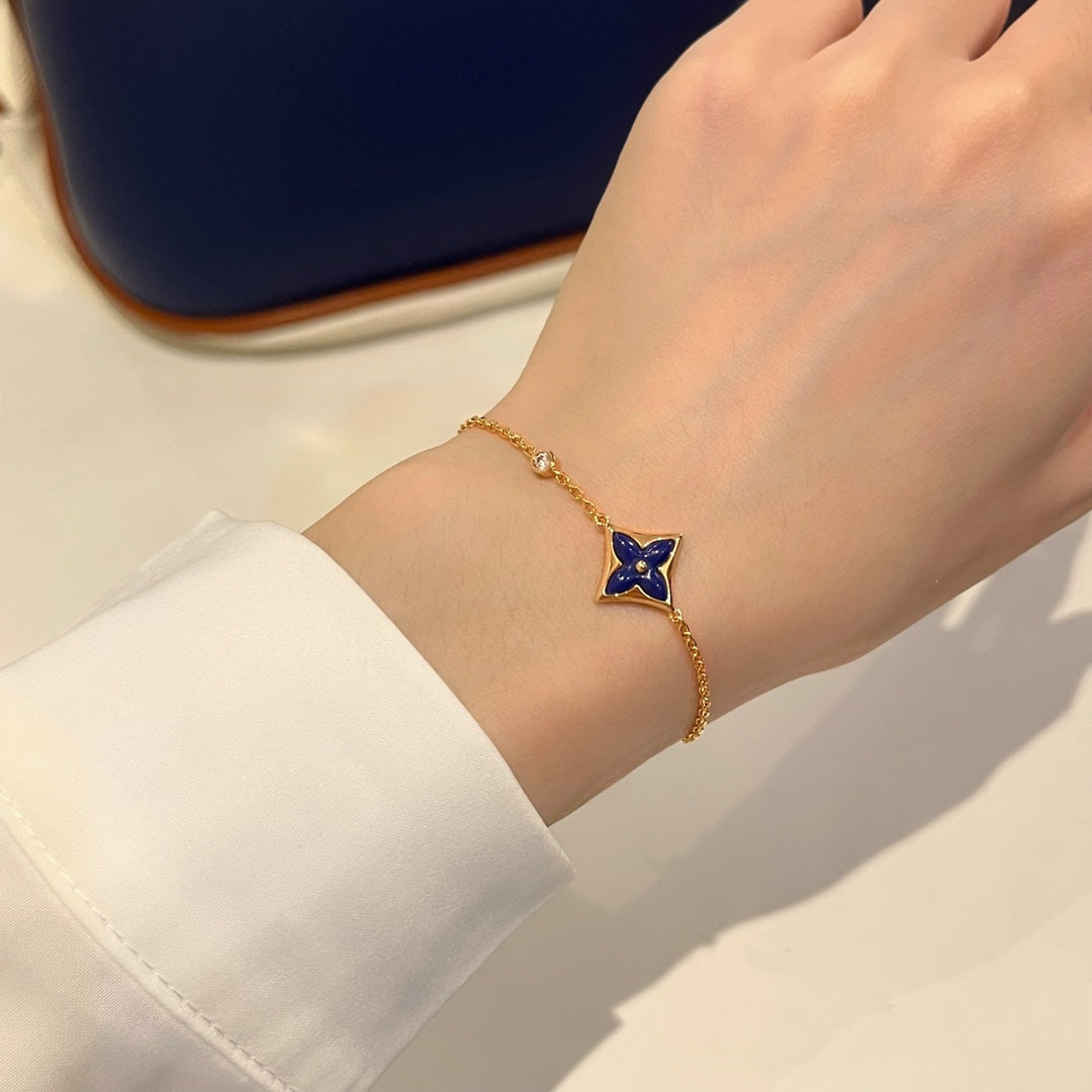 [Resenly Jewelry]COLOR STAR PINK GOLD DIAMOND BRACELET