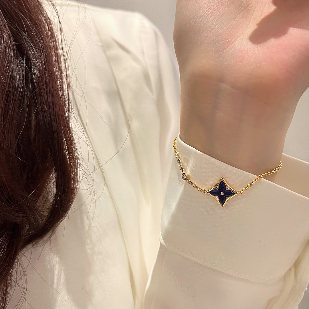 [Resenly Jewelry]COLOR STAR PINK GOLD DIAMOND BRACELET