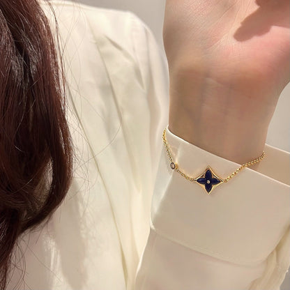 [Resenly Jewelry]COLOR STAR PINK GOLD DIAMOND BRACELET