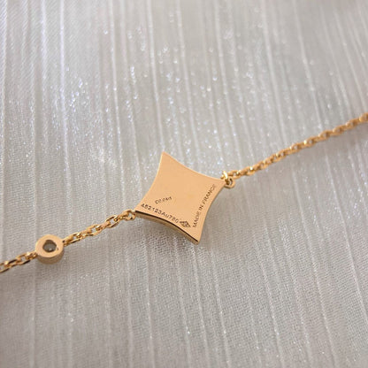 [Resenly Jewelry]COLOR STAR CARNELIAN PINK GOLD DIAMOND BRACELET