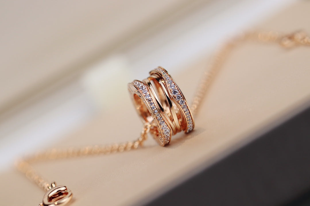 [Resenly Jewelry]ZERO 1 PINK GOLD NECKLACE