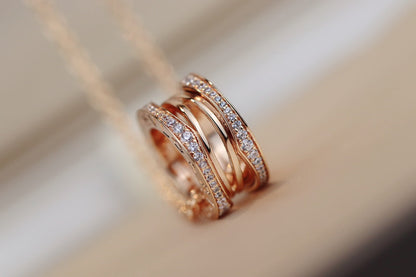 [Resenly Jewelry]ZERO 1 PINK GOLD NECKLACE
