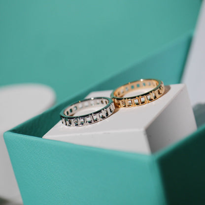 [Resenly Jewelry]T TRUE 3.5MM PINK GOLD RING