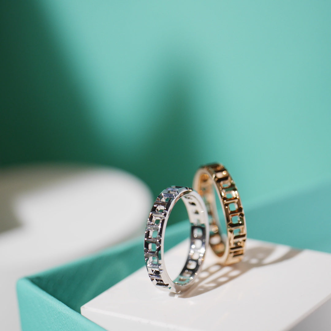 [Resenly Jewelry]T TRUE 3.5MM PINK GOLD RING