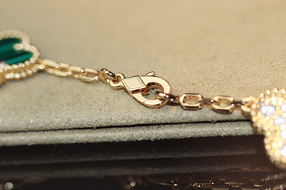 [Resenly Jewelry]CLOVER 20 MOTIFS ONYX ROSE GOLD