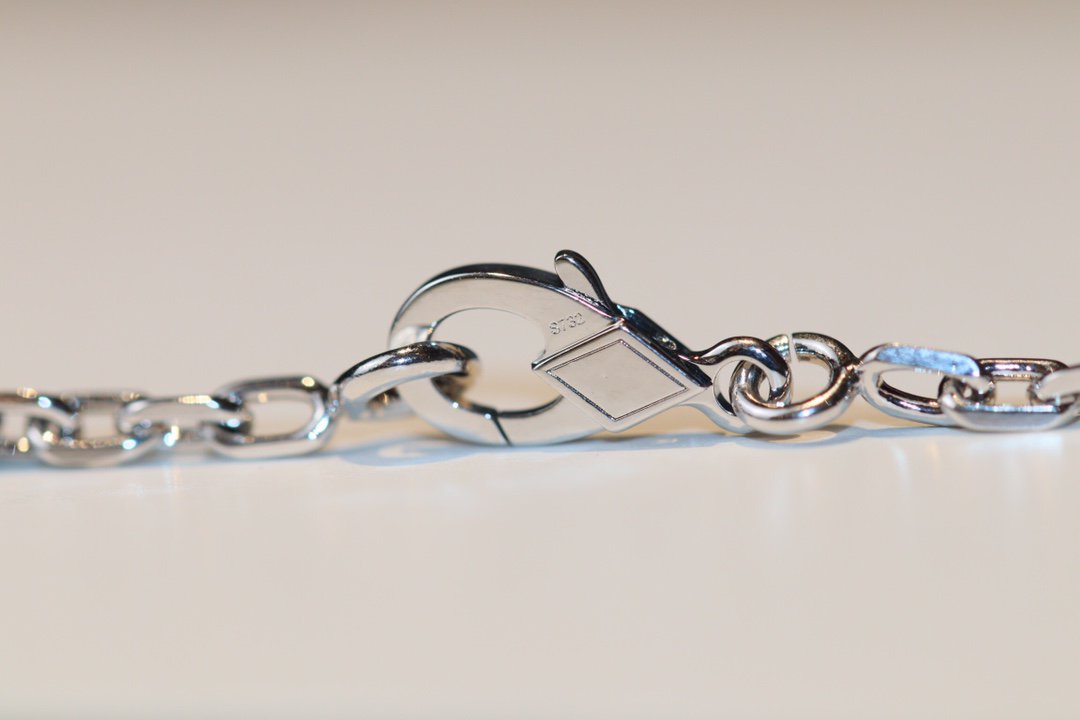 [Resenly Jewelry]CLOVER 20 MOTIFS ONYX DIAMOND SILVER