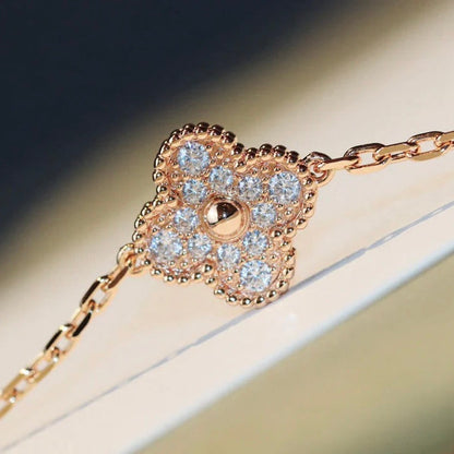 [Resenly Jewelry]CLOVER 20 MOTIFS LASER DIAMOND NECKLACE