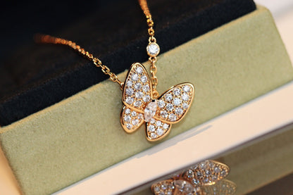 [Resenly Jewelry]BUTTERFLY DIAMOND NECKLACE