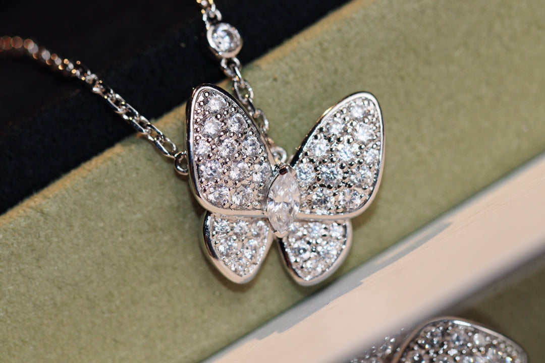 [Resenly Jewelry]BUTTERFLY DIAMOND NECKLACE