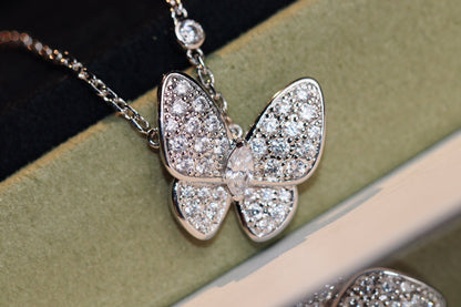 [Resenly Jewelry]BUTTERFLY DIAMOND NECKLACE