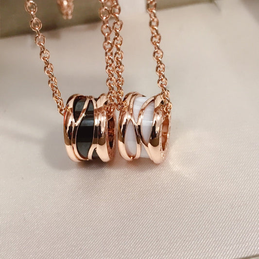 [Resenly Jewelry]ZERO 1 FOUR BAND PINK GOLD CERAMIC