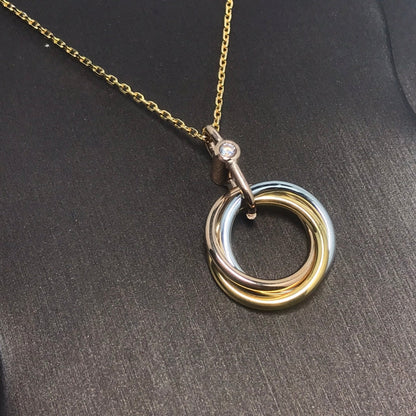 [Resenly Jewelry]TRINITY  NECKLACE 1 DIAMOND