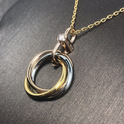 [Resenly Jewelry]TRINITY  NECKLACE 1 DIAMOND