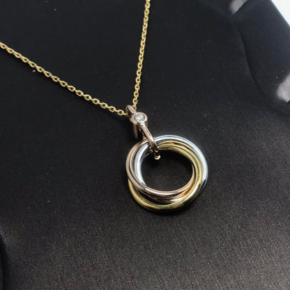 [Resenly Jewelry]TRINITY  NECKLACE 1 DIAMOND