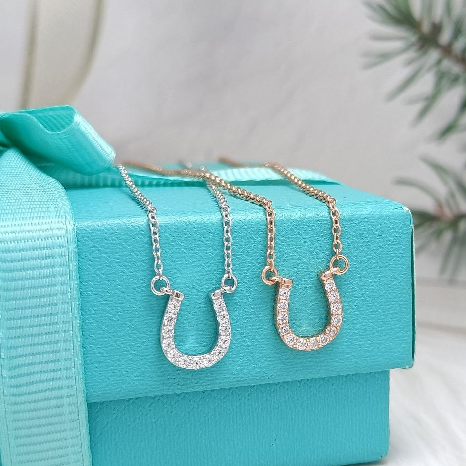 [Resenly Jewelry]U DIAMONDS PEDANT NECKLACE