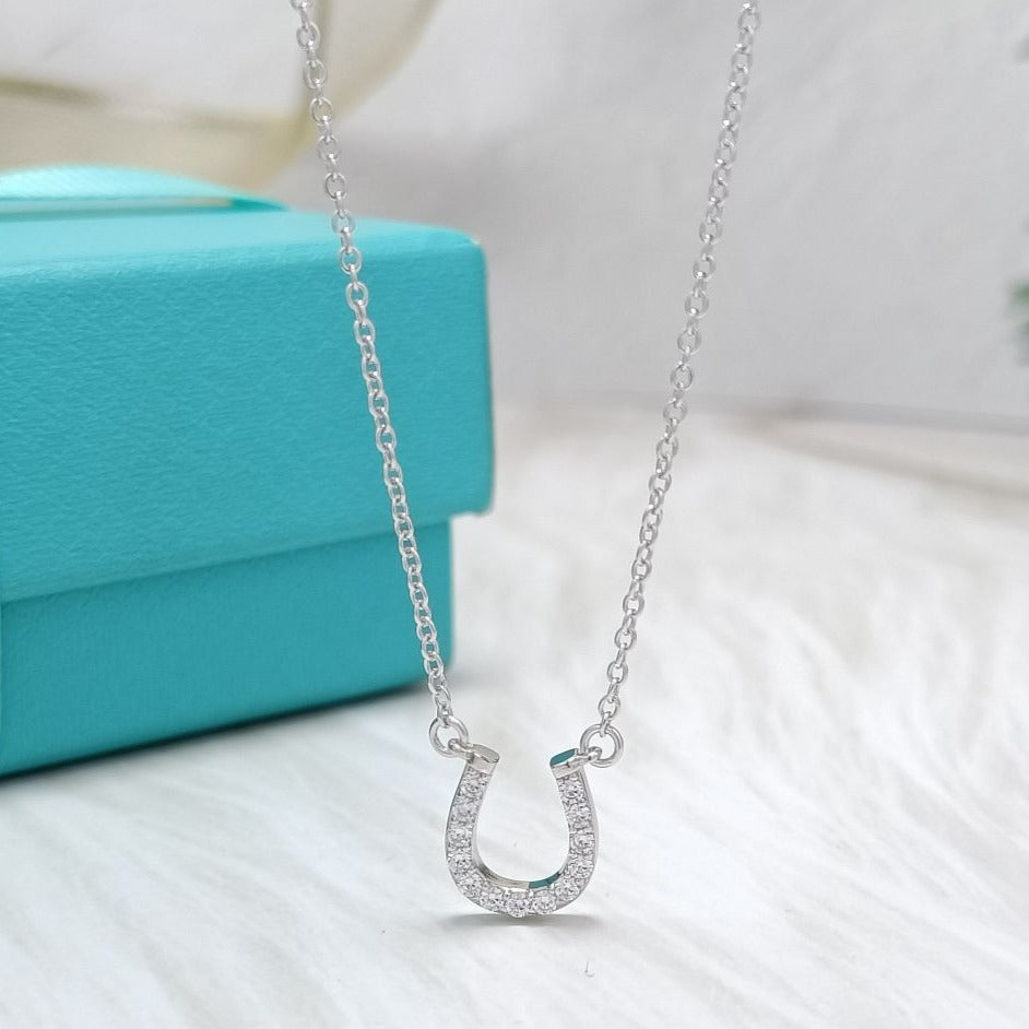 [Resenly Jewelry]U DIAMONDS PEDANT NECKLACE