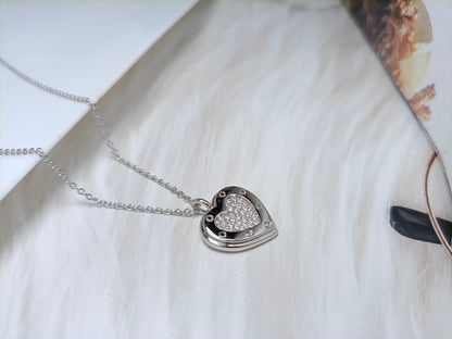 [Resenly Jewelry]HEART DIAMONDS PEDANT NECKLACE
