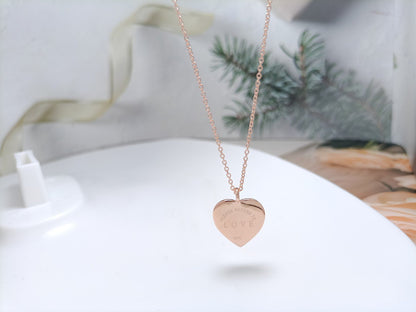 [Resenly Jewelry]HEART DIAMONDS PEDANT NECKLACE