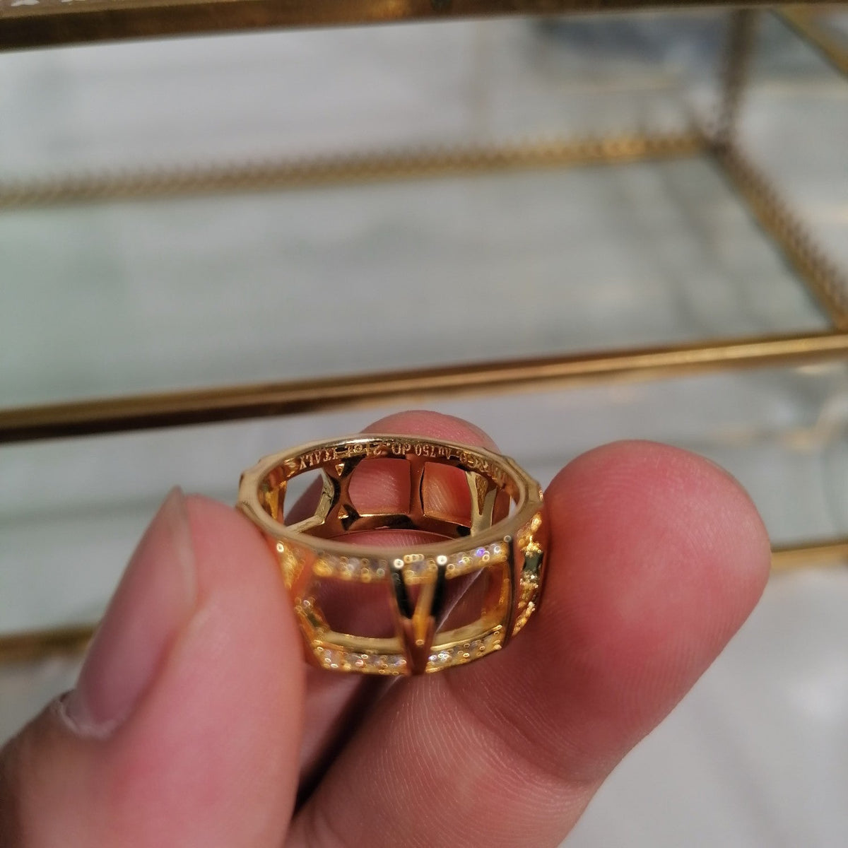 [Resenly Jewelry]ATLAS LARGE OPEN DIAMOND RING
