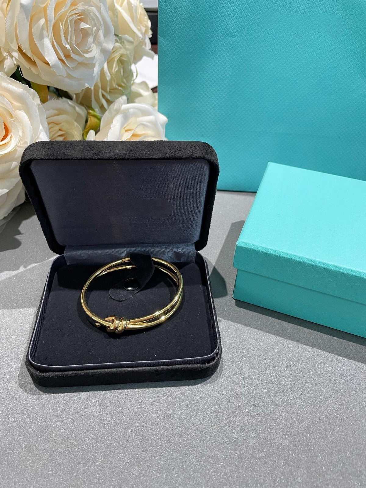 [Resenly Jewelry]KNOT DOUBLE ROW GOLD BRACELET