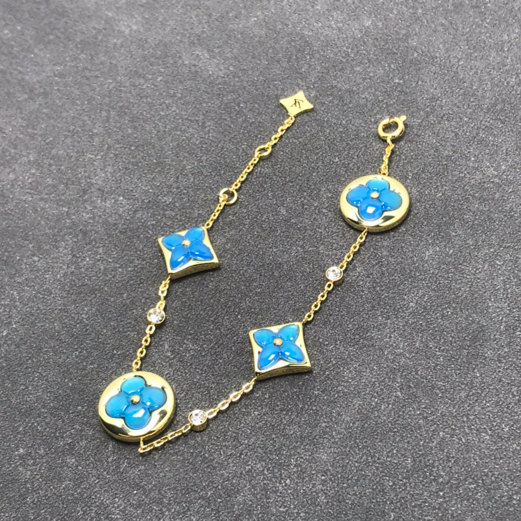 [Resenly Jewelry]STAR AND SUN TURQUOISE 4 MOTIFS 3 DIAMONDS