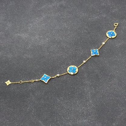 [Resenly Jewelry]STAR AND SUN TURQUOISE 4 MOTIFS 3 DIAMONDS