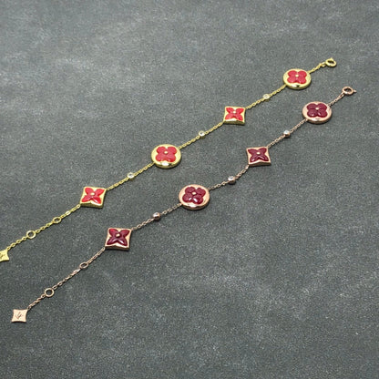 [Resenly Jewelry]STAR AND SUN CARNELIAN 4 MOTIFS 3 DIAMONDS