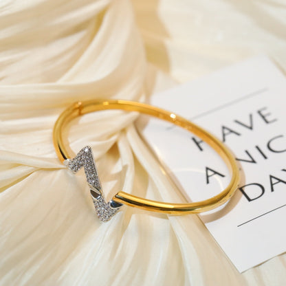[Resenly Jewelry]VOLTE UPSITE DOWN GOLD DIAMOND BRACELET