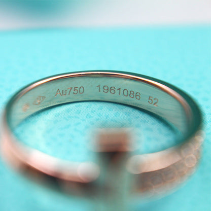 [Resenly Jewelry]T1 NARROW DIAMOND PINK GOLD RING