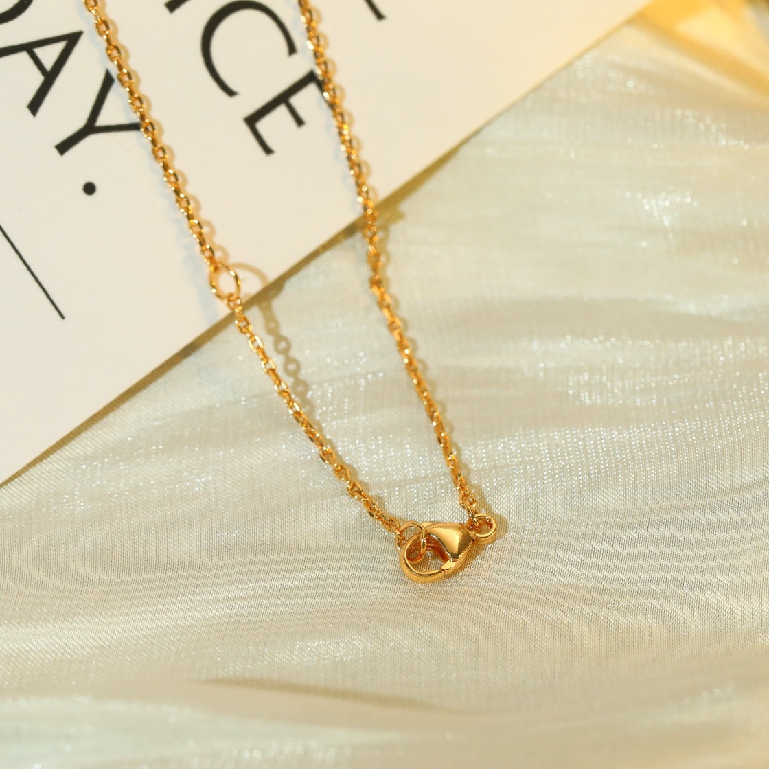 [Resenly Jewelry]VOLT SILVER DIAMOND PEDANT NECKLACE