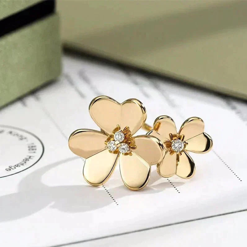 [Resenly Jewelry]CLOVER COMOS GOLD DIAMOND RING