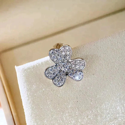 [Resenly Jewelry]CLOVER COMOS DIAMOND EARRINGS SILVER