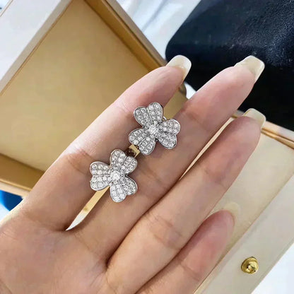 [Resenly Jewelry]CLOVER COMOS DIAMOND EARRINGS SILVER
