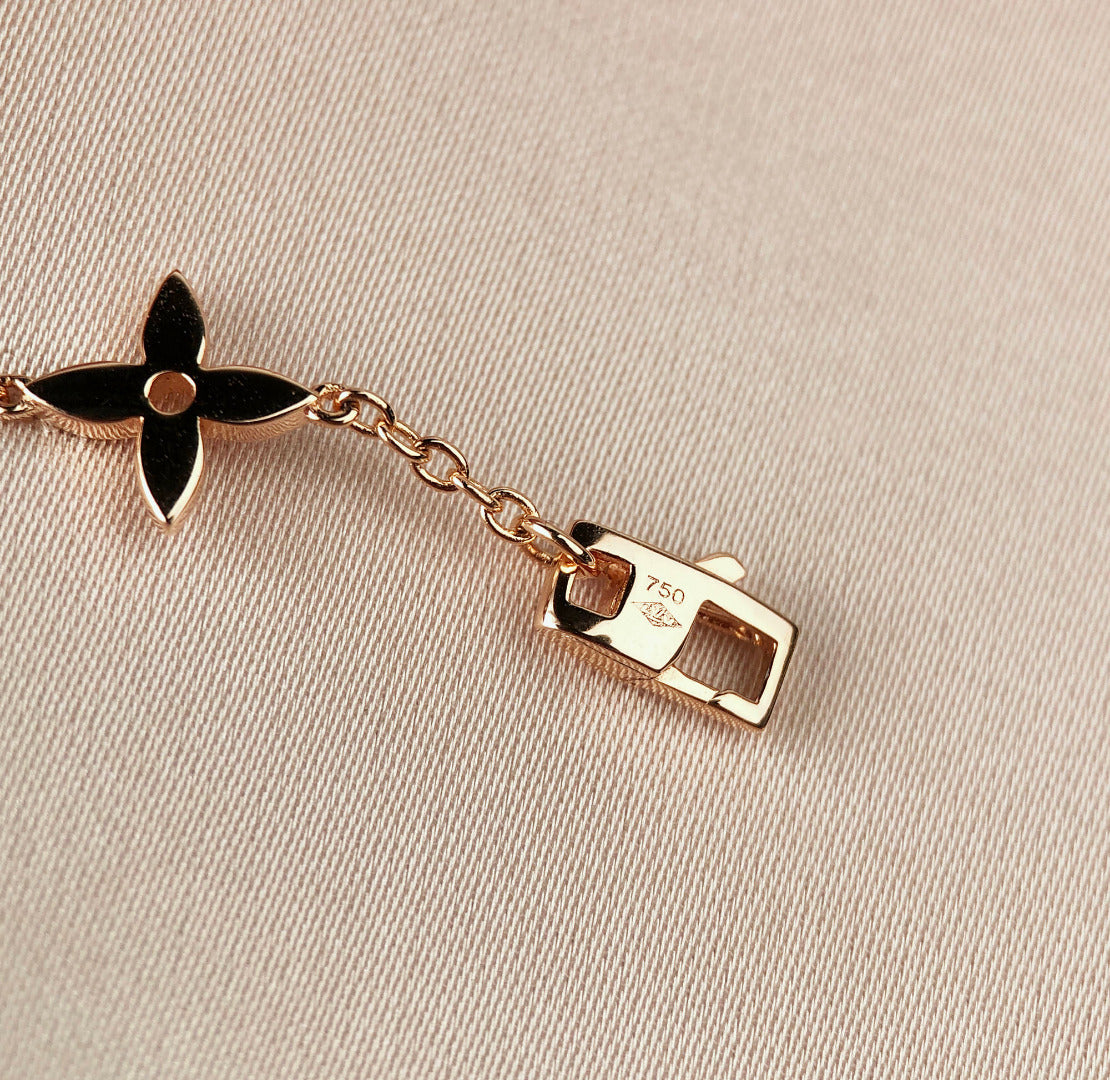 [Resenly Jewelry]STAR AND SUN 7 MOTIFS GOLD BRACELET