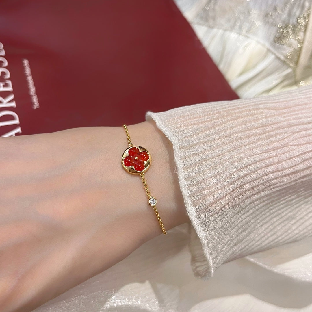 [Resenly Jewelry]SUN PEDANT CARNELIAN BRACELET