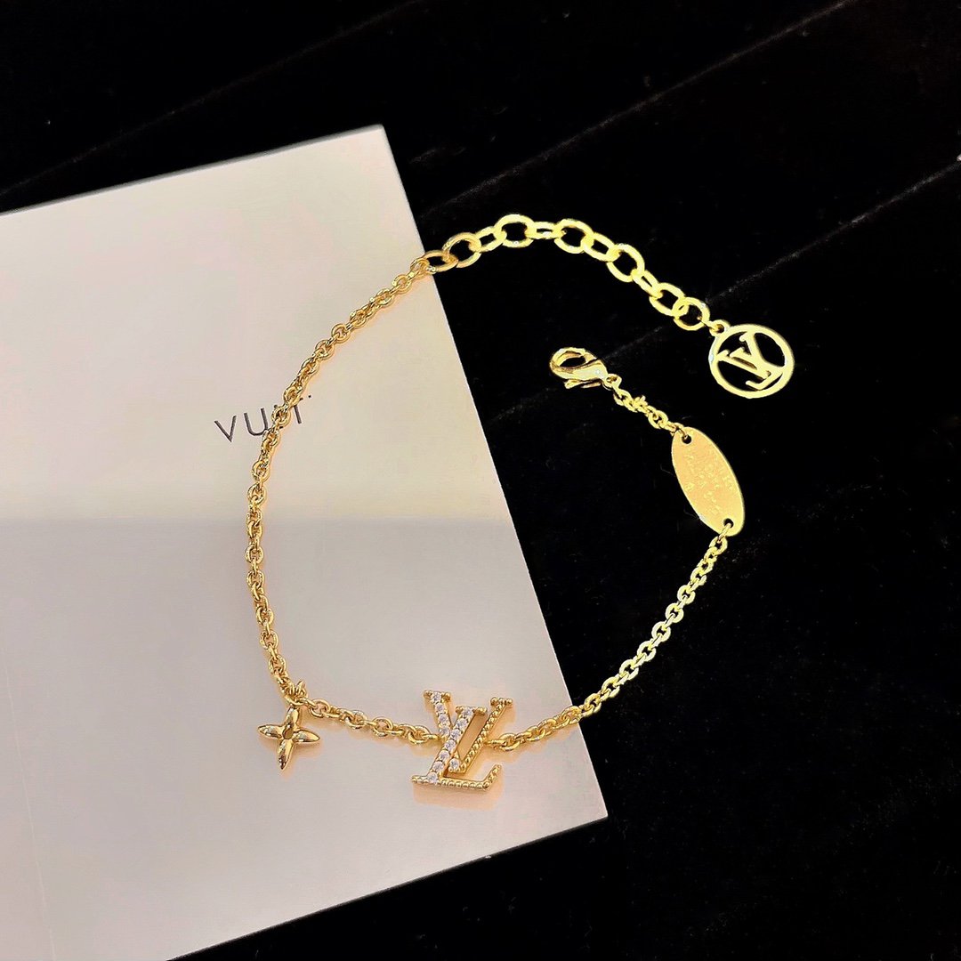 [Resenly Jewelry]LOGO STAR MOTIF GOLD BRACELET