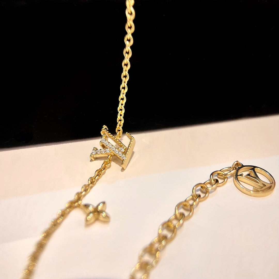 [Resenly Jewelry]LOGO STAR MOTIF GOLD BRACELET