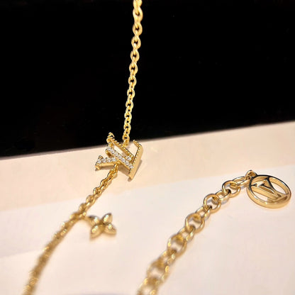 [Resenly Jewelry]LOGO STAR MOTIF GOLD BRACELET