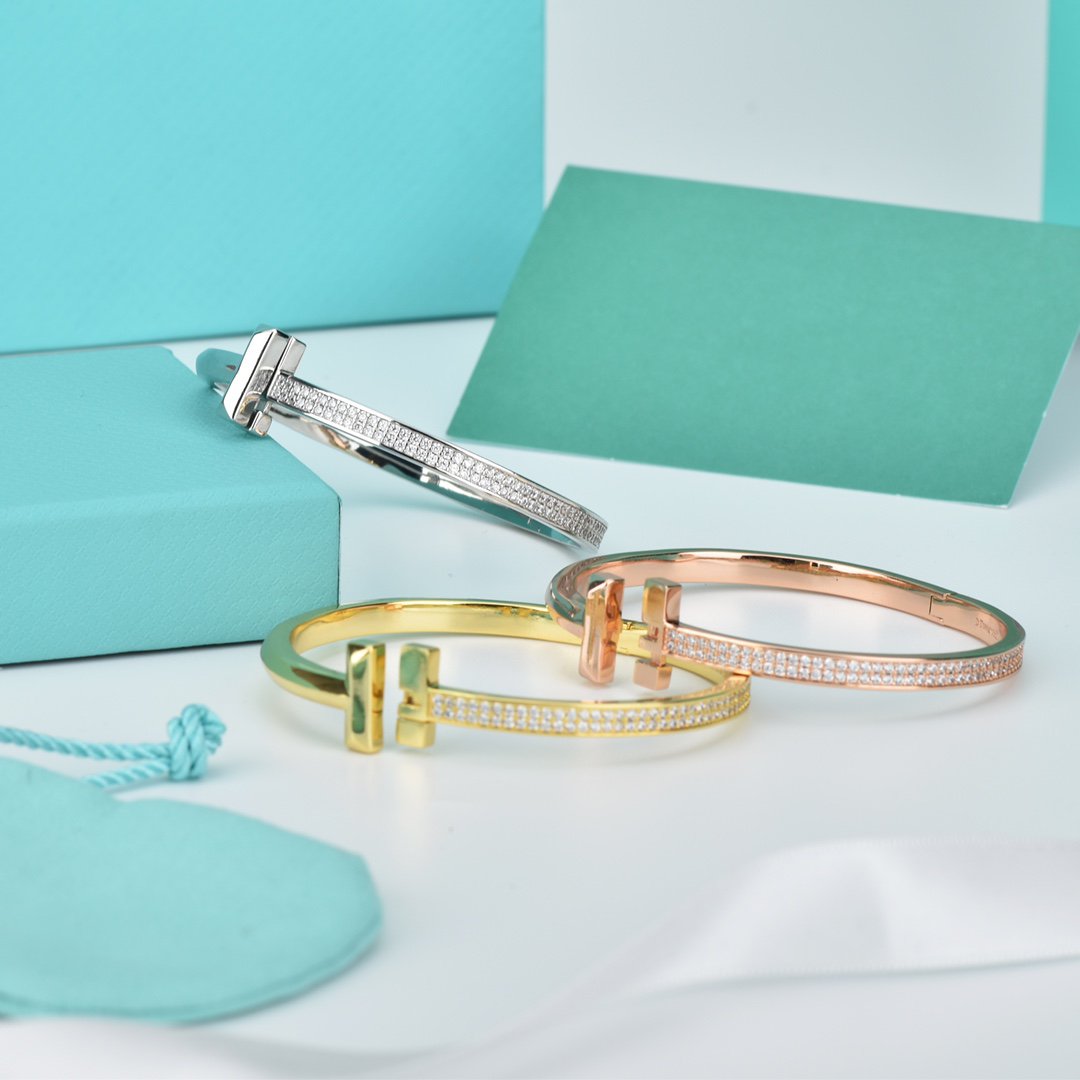 [Resenly Jewelry]WIDE DIAMONDS HINGED BANGLE