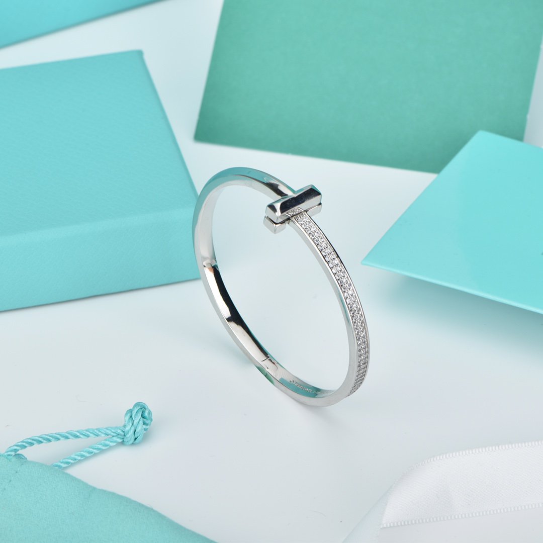 [Resenly Jewelry]WIDE DIAMONDS HINGED BANGLE