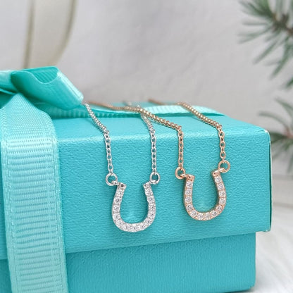 [Resenly Jewelry]U PEDANT DIAMOND NECKLACE