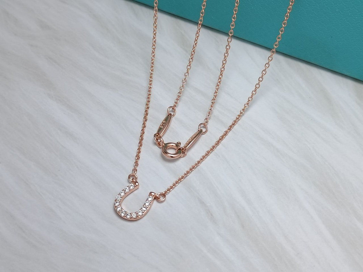 [Resenly Jewelry]U PEDANT DIAMOND NECKLACE
