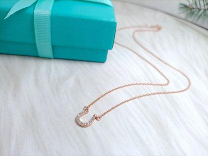 [Resenly Jewelry]U PEDANT DIAMOND NECKLACE