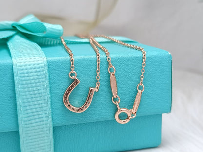 [Resenly Jewelry]U PEDANT DIAMOND NECKLACE