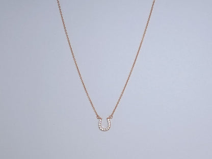 [Resenly Jewelry]U PEDANT DIAMOND NECKLACE